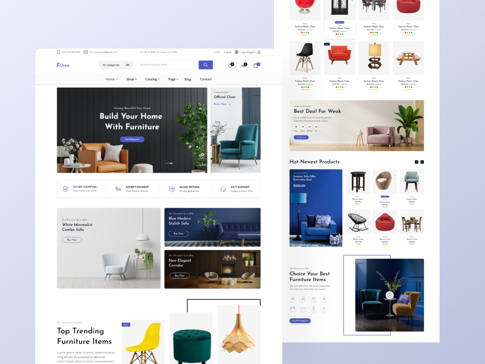 Furniture eCommerce Website Template by Abdur Razzak 🏅 on Dribbble