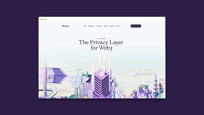 Aztec Network - Illustrated Universe branding graphic design illustration privacy network web design web3 website