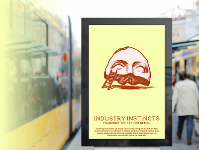 Industry Instincts ancient art artist brand brand identity branding design graphic design greek hand drawn mock up mockup publication red small business statue vintage visual identity woman yellow