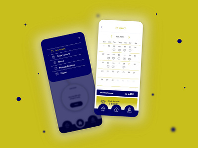My Wallet app application design minimal mobile app ui design user interface ux