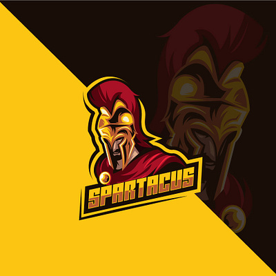 Spartacus adobe illustrator branding coreldraw design esport gaming gladiator illustration knight logo spartan ui vector