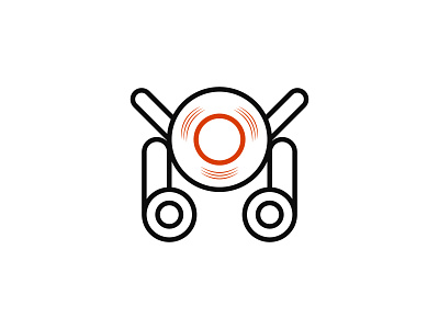 Robot Music Logo brand design graphic design identity logo logo design music musical robot tech techno