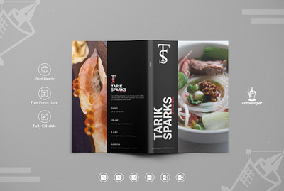 Tarik Sparks Studios Brochure album branding branding design brochure brochure design clean creative flyer flyer design graphic design graphpaper magazine minimal photo brochure