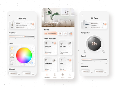 Smart Home Control App app appdesign buttons control design home smart ui ux