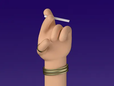 Hands No.4 3d 3d animation 3d art 3d artist 3d illustration 3d modeling 3d rendering cigarett cool creative gang hand high human illustration ok skin ui