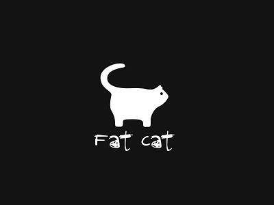 Fat Cat app branding cat cat logo design dribbble best shot fat fat cat fat cat logo fat logo icon illustration