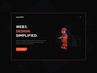 Expedite Design - Agency Website Design blockchain crypto dark theme design illustration ui uiux