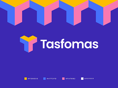 Tasfomas Logo abstract branding bright colorful gennady savinov logo design geometric graphic design identity logo design modern pattern platform software symmetric t letter t logo t logomark transform