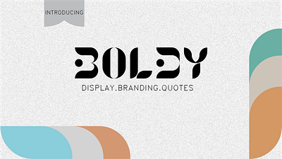 BOLDY TYPEFACE design display font graphic design illustration logo quotes typeface typography