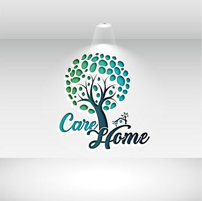 Care home 3D logo design 3d branding graphic design logo