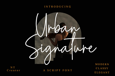 Urban Signature design font design graphic design handmade handwritten illustration logo monoline script signature typography