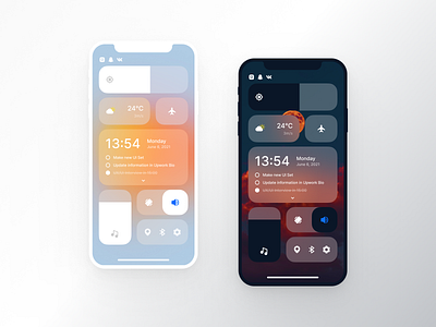 Mobile UI Glassmorphism Kit design flat glass mobile typography ui ux