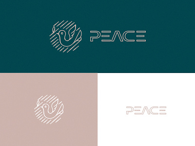 PEACE - Bird Logo Design animal logo bird bird logo branding iconly logo logo design mark peace symbol