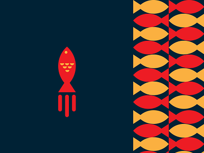 Rocket Fish Logo app branding design dribbble best shot fish logo fish rocket logo icon illustration logo rocket rocket branding rocket fish rocket fish eyes logo rocket fish logo rocket illustrator rocket logo ui ux vector