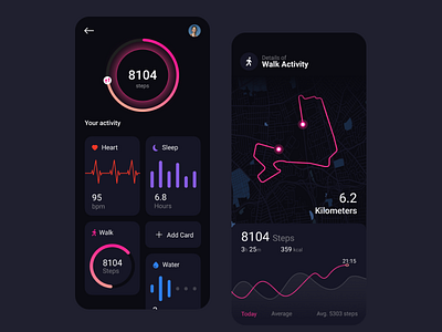 Health Tracking App app app design clean design health health app mobile app simple tracking ui uidesign ux