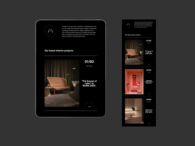 Interior Design Newsletter for MailUp architect architectural architecture black brutal brutalism dark email helvetica interaction interiour design living moma newsletter projects scandinavian ui ux web website