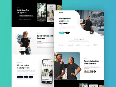 Smart Clothes Concept Website animations branding concept design interface logo redesign scroll animations typography ui ux