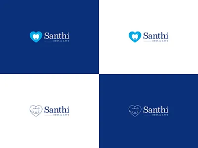 Santhi Dental Care - Logo health logo medical outline logo teeth tooth