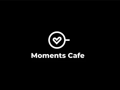 Moments Café brand branding cafe coffee design logo moments