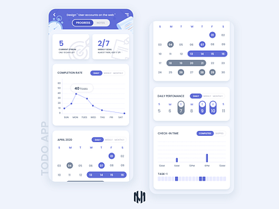 Todo App Screens adobexd app appdesign design designer graphicdesign illustration todo todoapp typography ui uidesign ux vector