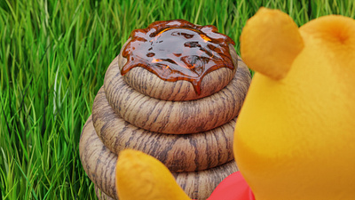 HUNNY POOH blender3d blendercycles