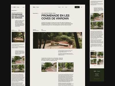 ARCH—Project // Layout 3d illustration arch architect architecture art artist blog daily ui dailyui house illustration layout page layout project ui design web design website