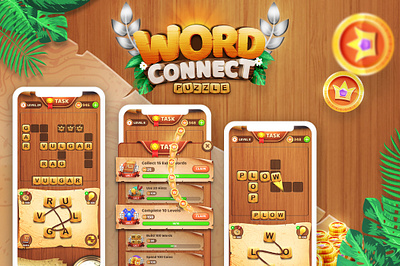 Word Connect - Cross Word Puzzle Game android apple concept creative crossword download from scratch game ios ui design unique