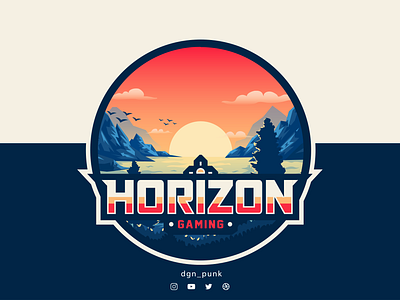 HORIZON GAMING animation brand branding cartoon character design game graphic design icon identity illustration landscape logo mascot sport sports typography ui vector vector art