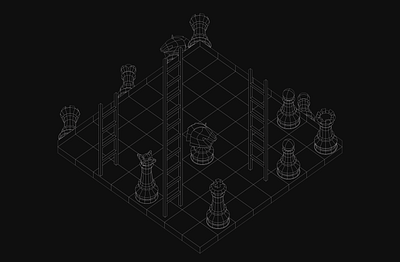 Escher chess - [Redacted].finance banner branding chess crypto defi design ethereum flat illustration minimal wireframe