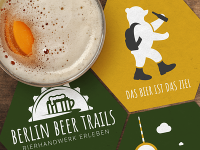 Berlin Beer Trails beer beer tour berlin branding design flat graphic design icon illustration logo minimal typography vector