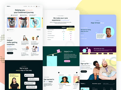 Helped Webflow Website b2b brand brand design brand designer brand identity branding design figma health icon illustration logo saas startup tech typography web design webdesigner webflow website