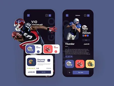 Helmet Mobile Apps UI apps ui creative ui graphic design mobile ui ui design ui ux