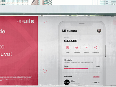 Uils Billboard 2 branding fintech mobile app