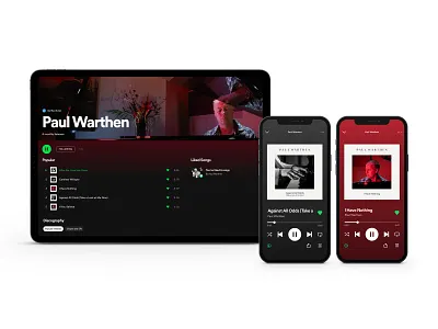 Pianist Paul Warthen Streaming Service Design album cover art apple music asset design brand branding cover art cover art design design graphic design identity music musician pandora pianist piano spotify streaming service streaming service asset design youtube