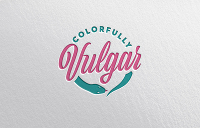 Colorfully Vulgar branding design illustrator logo typography vector