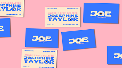 Joe- business card mock up branding business cards design illustration logo