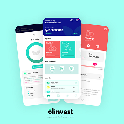 ólinvest (mutualfunds app) animation branding graphic design