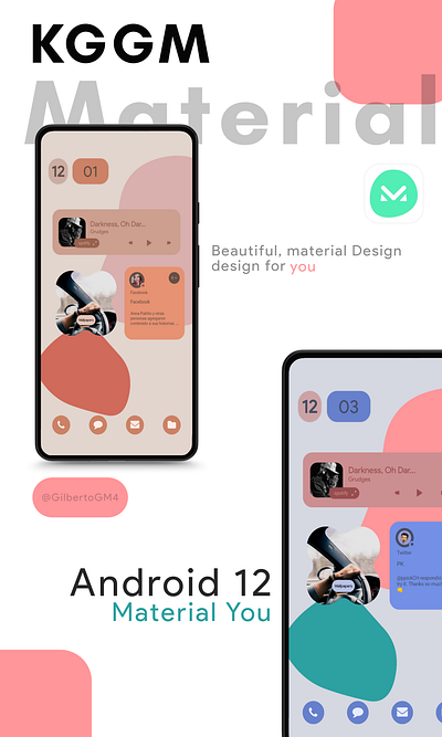 KGGM Material widgets android android app android design app design illustration kwgt logo mobile widget