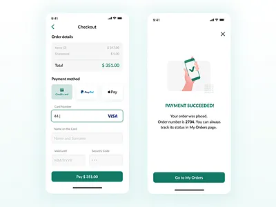 Mobile checkout checkout credit card mobile payment