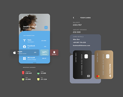 Finance and Wallet App - Details app cleandesign design details financeapp graphic design ios ui wallet design walletapp walletdesign