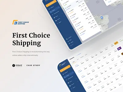 First Choice Shipping app clean design ui ux