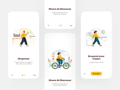 Mobile Onboard Page Design - #DailyUI dailyui dailyui23 mobile app ui inspirationm mobile ui mobile ui inspiration onboard onboard design onboard inspiration onboard page design onboard ui design product ui sadekhr