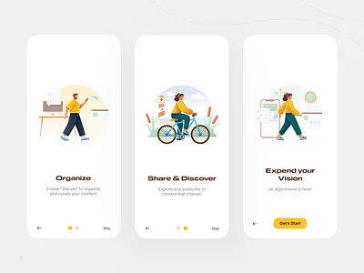 Mobile Clock App - SADEKHR mobile onboard design mobile ui moblie app ui onboard inspiration onboard ui onboard ui design onboarding design onboarding page design product ui