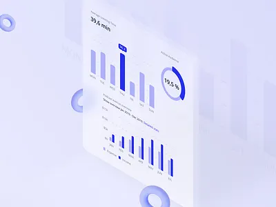 UI Components 2021 design chart clean design dashboard diagram expense flat glassmorphism graph income isometry minimalism overview podcast statistics ui ui elements ui kit ux web