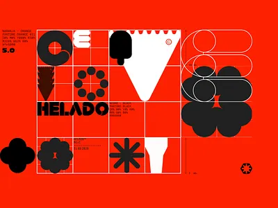 HELADO™ Digital Agency Branding agency branding concept conceptual creative design digital graphic design logo orange smart ui