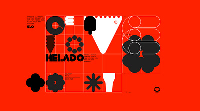 HELADO™ Digital Agency Branding agency branding concept conceptual creative design digital graphic design logo orange smart ui