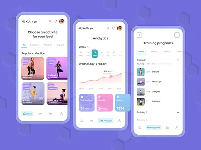 Fitness Mobile App agency app application concept design design agency figma fitness app mobile app software development software development agency ui