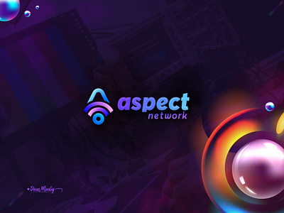 Aspect Network Logo branding design graphic design illustration lettering logo logo design typography typography logo ui vector