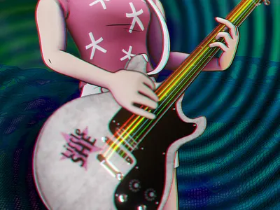 Tranz 3d blender design gorillaz graphic design