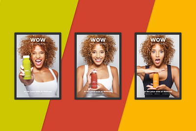 WOW Food & Drinks adobe illustrator adobe photoshop advertising art direction billboard campaign design digital drink graphic design healthy outdoor photo editing photo retouching print product supermarket